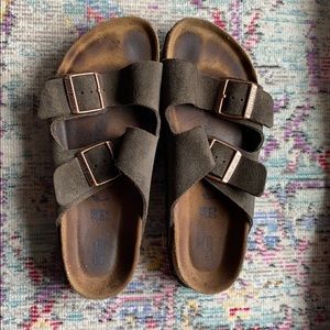 Birkenstock Arizona Suede Brown Size 38